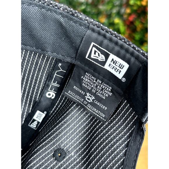 Golden State Warriors NBA New Era 9Fifty Snapback Cap Hat Black Blue Yellow - Picture 9 of 10